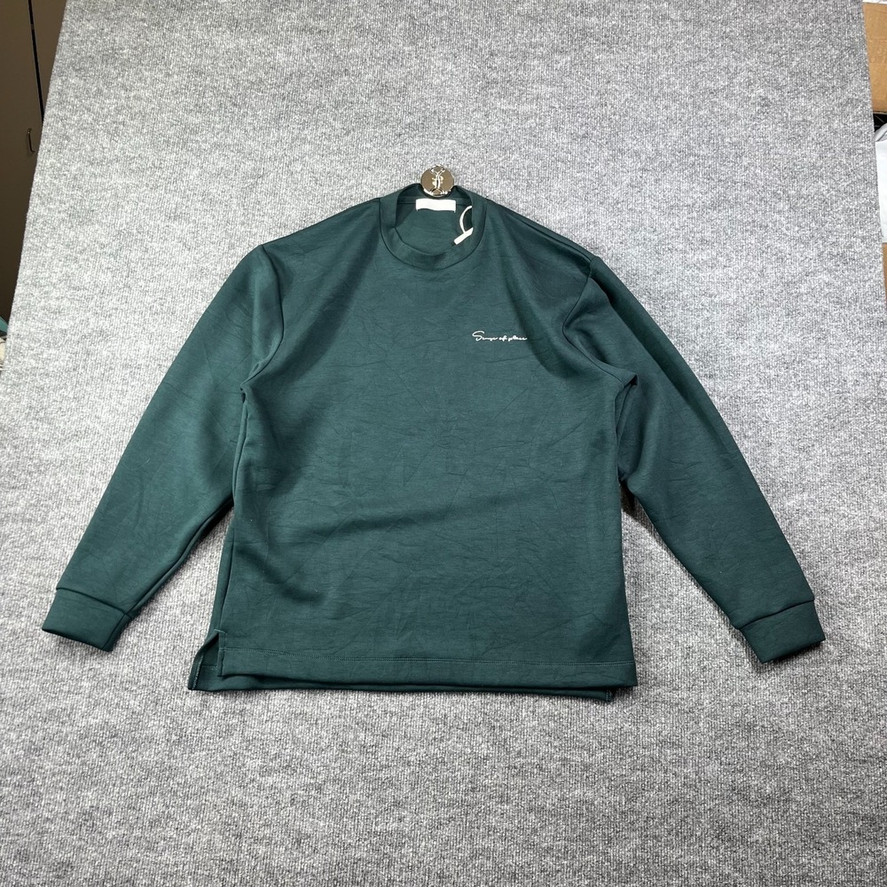 Sense of Place Cardboard Punch Long Sleeve T-Shirt Green Loose Fit - Medium NWT